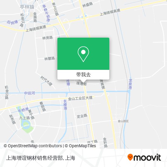 上海增谊钢材销售经营部地图