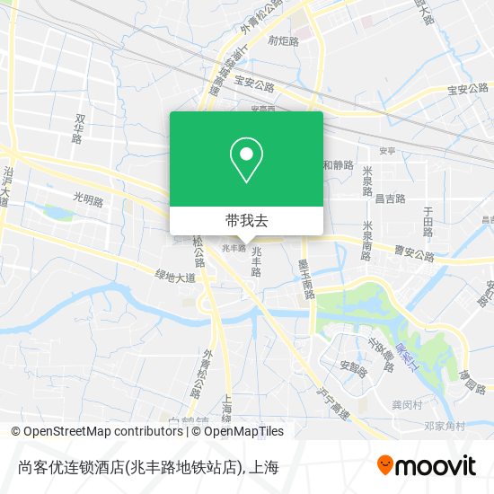 尚客优连锁酒店(兆丰路地铁站店)地图