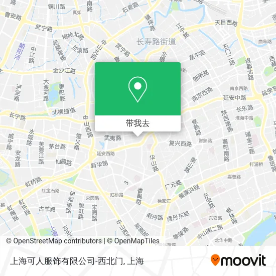 上海可人服饰有限公司-西北门地图