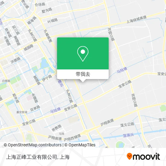 上海正峰工业有限公司地图