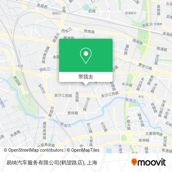 易纳汽车服务有限公司(鹤望路店)地图