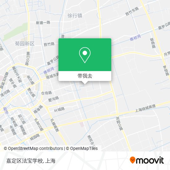 嘉定区法宝学校地图