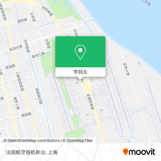 法国航空值机柜台地图