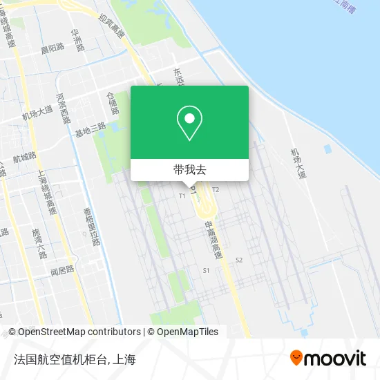 法国航空值机柜台地图