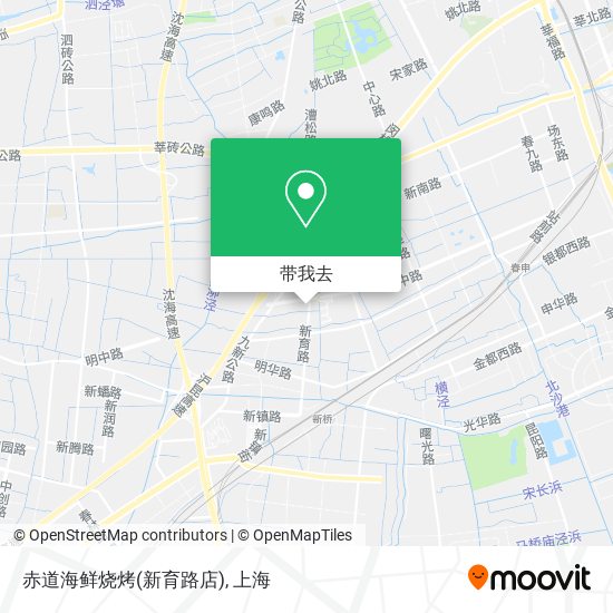 赤道海鲜烧烤(新育路店)地图
