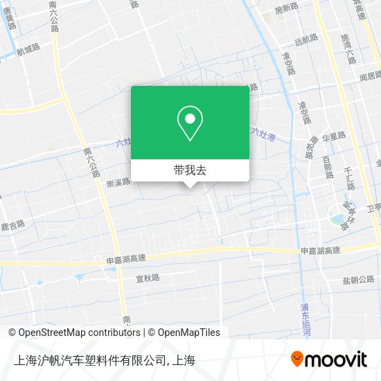 上海沪帆汽车塑料件有限公司地图