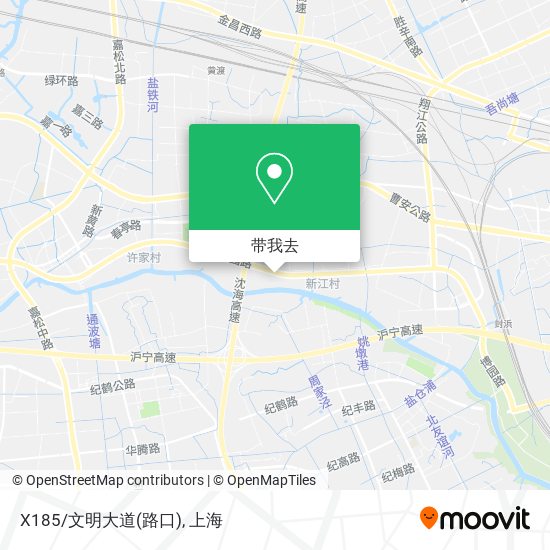 X185/文明大道(路口)地图