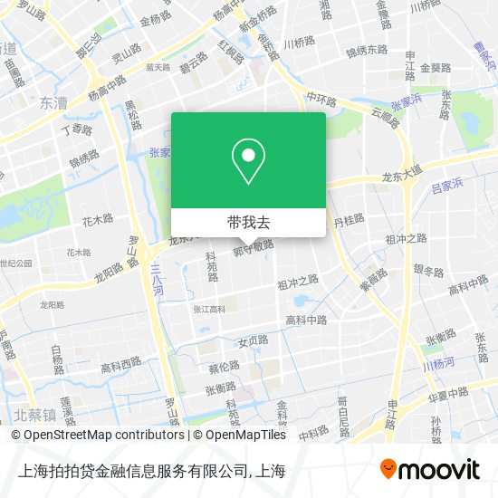 上海拍拍贷金融信息服务有限公司地图