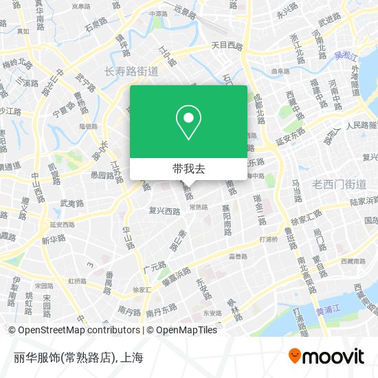 丽华服饰(常熟路店)地图