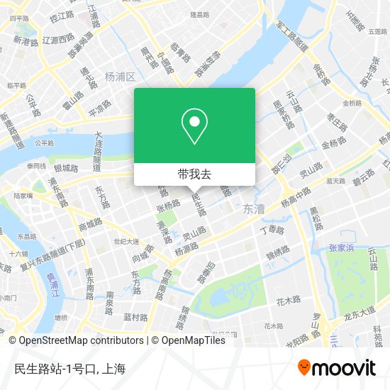 民生路站-1号口地图