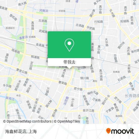 海鑫鲜花店地图