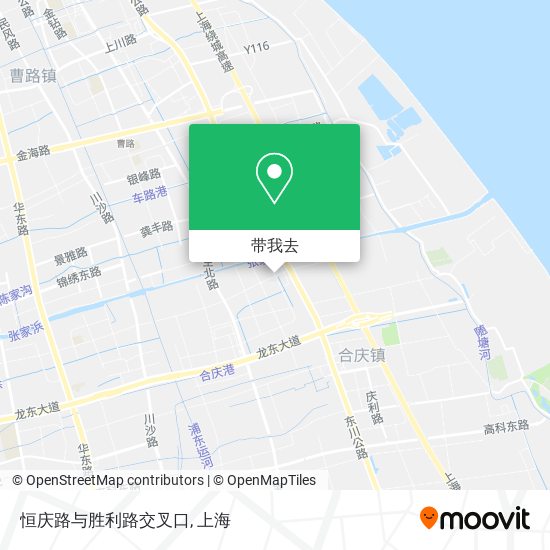 恒庆路与胜利路交叉口地图