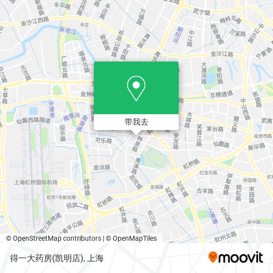 得一大药房(凯明店)地图