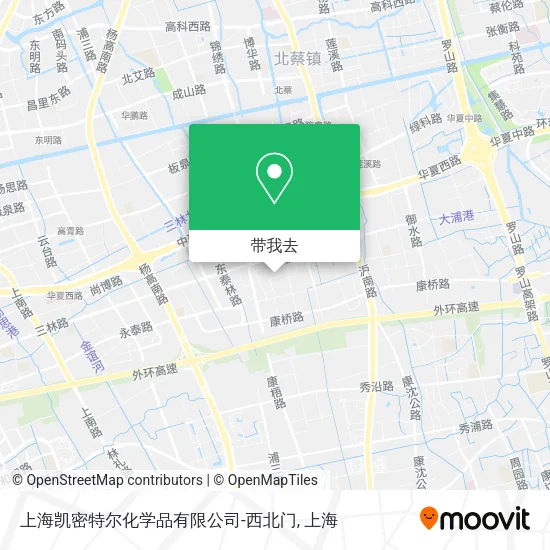 上海凯密特尔化学品有限公司-西北门地图