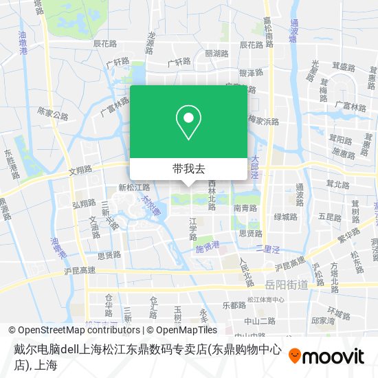 戴尔电脑dell上海松江东鼎数码专卖店(东鼎购物中心店)地图