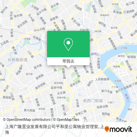 上海广隆置业发展有限公司平和里公寓物业管理室地图