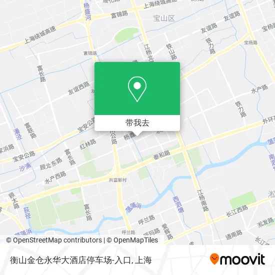 衡山金仓永华大酒店停车场-入口地图