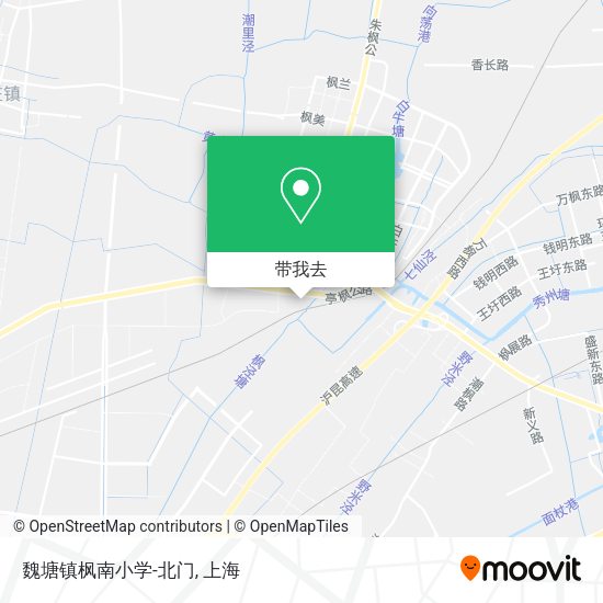 魏塘镇枫南小学-北门地图