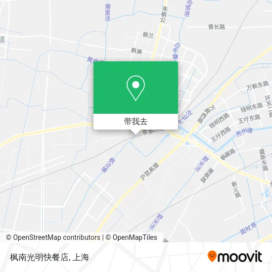 枫南光明快餐店地图
