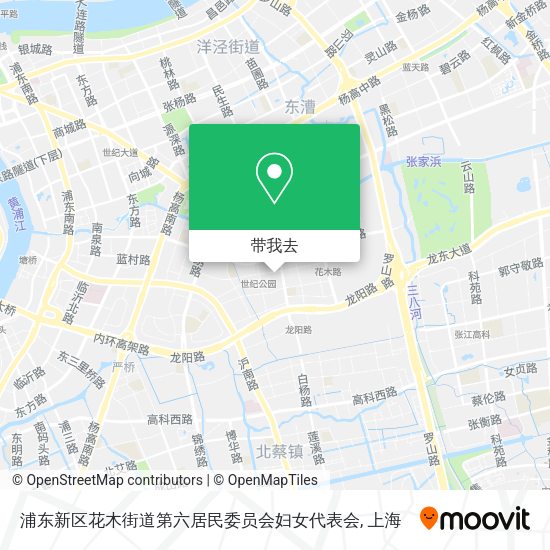 浦东新区花木街道第六居民委员会妇女代表会地图
