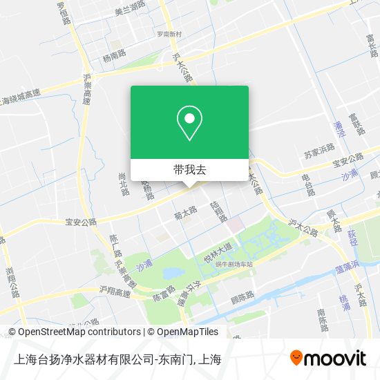 上海台扬净水器材有限公司-东南门地图