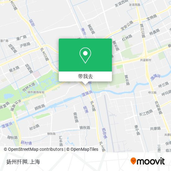 扬州扦脚地图