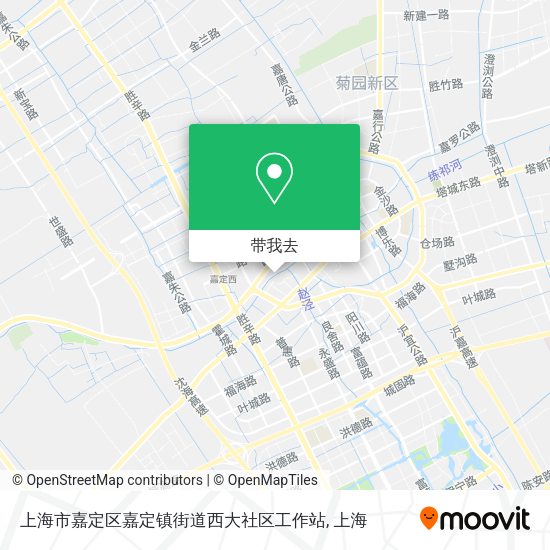 上海市嘉定区嘉定镇街道西大社区工作站地图