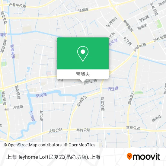 上海Heyhome Loft民复式(晶尚坊店)地图