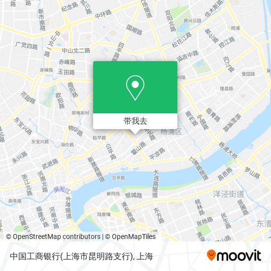 中国工商银行(上海市昆明路支行)地图