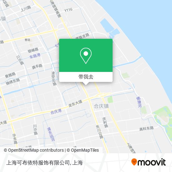 上海可布依特服饰有限公司地图