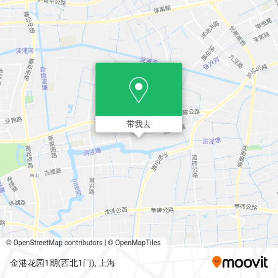 金港花园1期(西北1门)地图