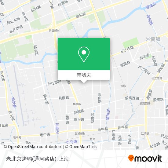 老北京烤鸭(通河路店)地图
