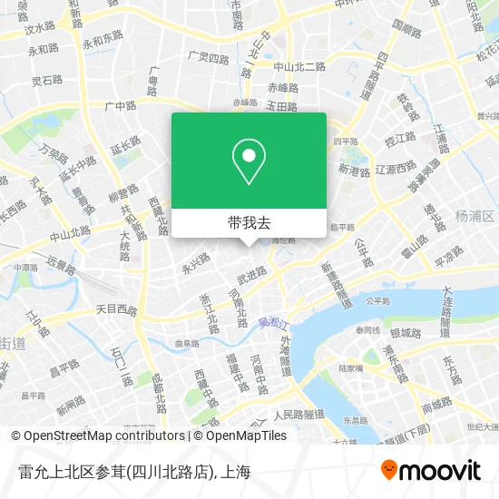 雷允上北区参茸(四川北路店)地图