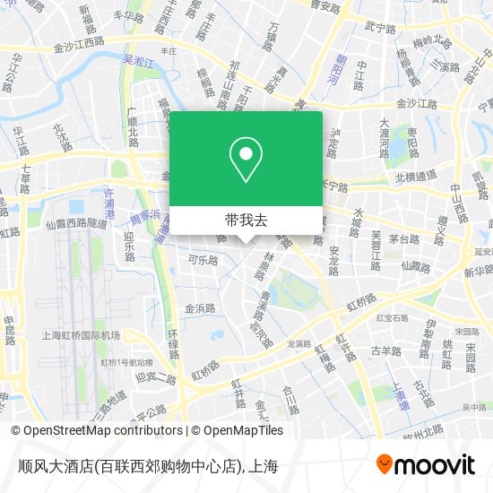 顺风大酒店(百联西郊购物中心店)地图