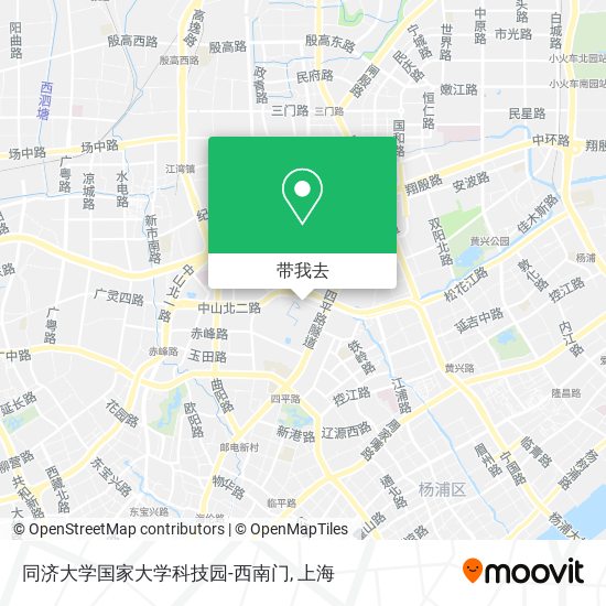 同济大学国家大学科技园-西南门地图