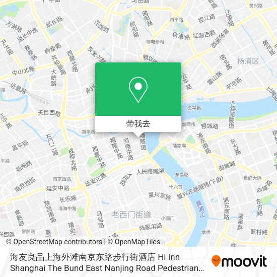 海友良品上海外滩南京东路步行街酒店 Hi Inn Shanghai The Bund East Nanjing Road Pedestrian Street地图