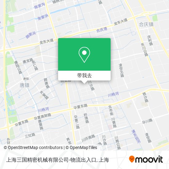 上海三国精密机械有限公司-物流出入口地图
