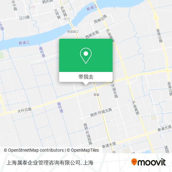 上海属泰企业管理咨询有限公司地图