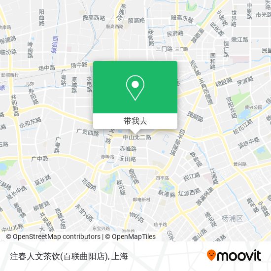 注春人文茶饮(百联曲阳店)地图