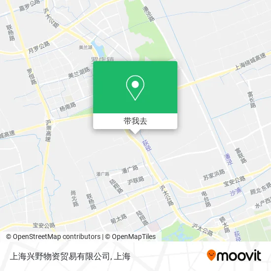 上海兴野物资贸易有限公司地图