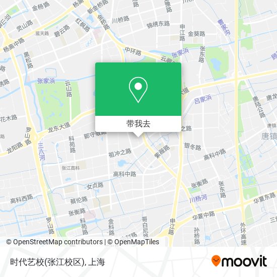 时代艺校(张江校区)地图