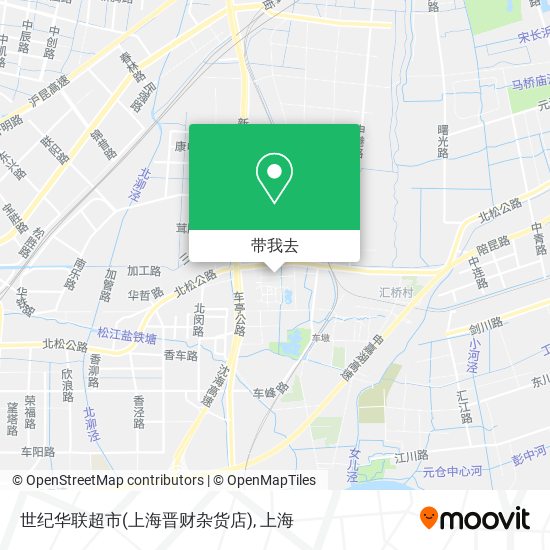 世纪华联超市(上海晋财杂货店)地图