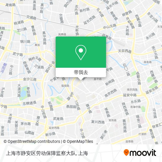 上海市静安区劳动保障监察大队地图