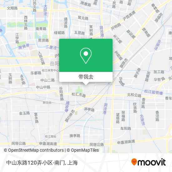 中山东路120弄小区-南门地图