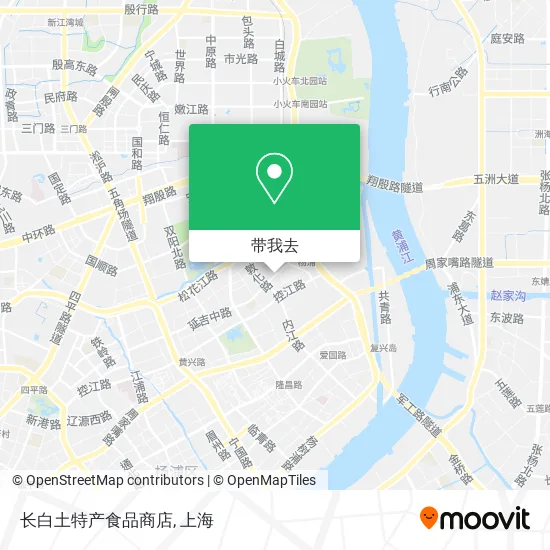 长白土特产食品商店地图