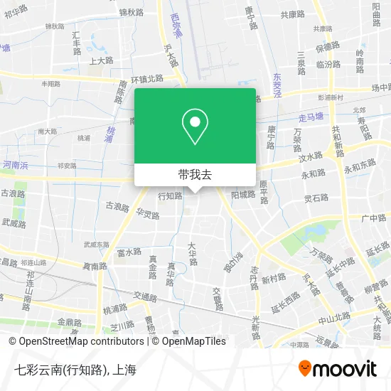 七彩云南(行知路)地图