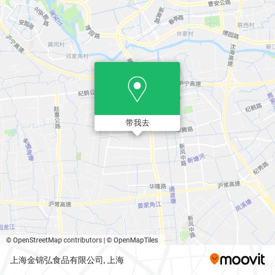 上海金锦弘食品有限公司地图