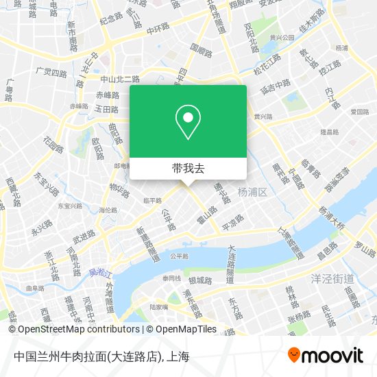 中国兰州牛肉拉面(大连路店)地图