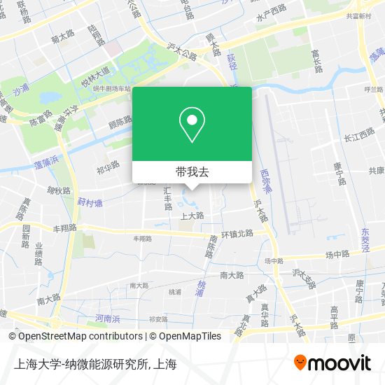 上海大学-纳微能源研究所地图