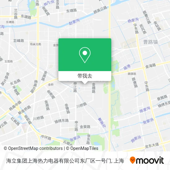 海立集团上海热力电器有限公司东厂区一号门地图